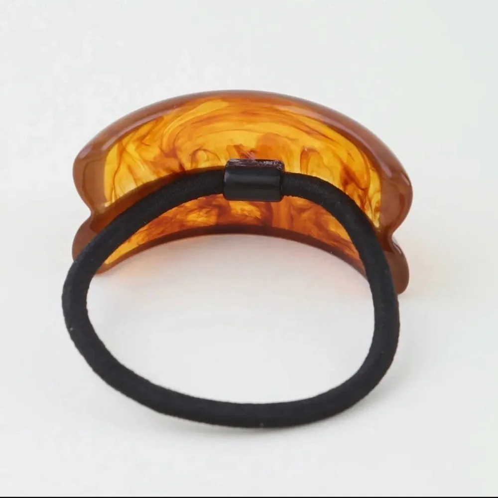 Double Marble Ponytail Tie ( 1705)